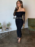 Monik mesh midi dress