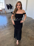 Kylie mesh midi dress