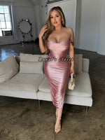 Kenny silk midi dress