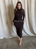 Ramona mesh midi dress