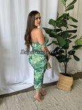 Leah mesh midi dress