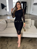 Claudia mesh midi dress