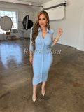 Giselle mesh midi dress