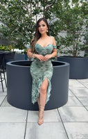 Nelly mesh midi dress