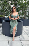 Nelly mesh midi dress