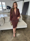 Alexa mesh midi dress