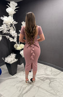 Yamy bow midi dress