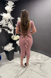 Yamy bow midi dress