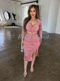 Tatiana midi skirt set