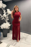 Minerva lace midi dress