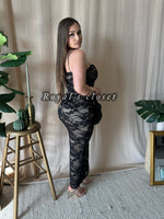 Ofelia lace midi dress