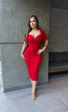 Vicky lace midi dress