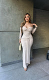 Laura body-con midi dress