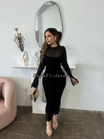 Yessenia lace midi dress