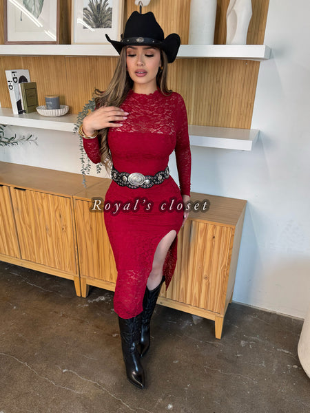 Alana lace mini dress