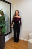 Clara off the shoulder jumpsuit