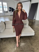 Alexa mesh midi dress