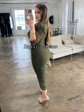 Giselle mesh midi dress