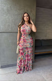 Margarita mesh maxi dress