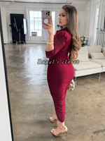 Giselle mesh midi dress