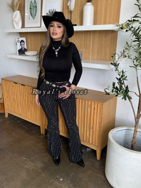 Crystal Flared leggings