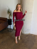 Lizbeth mesh midi dress