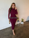 Ramona mesh midi dress