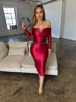 Miranda silk midi dress