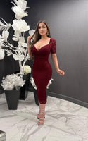 Vicky lace midi dress