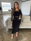Irene lace midi dress