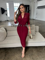 Giselle mesh midi dress