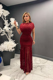 Minerva lace midi dress