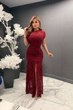 Minerva lace midi dress