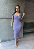 Vicky lace midi dress