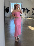 Kylie mesh midi dress