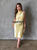 Yuri silk skirt set