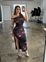 Beatriz mesh mididress