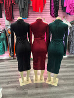 Dulce velvet midi dress