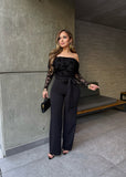 Clara off the shoulder jumpsuit