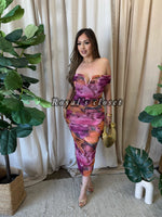 Ninel mesh midi dress