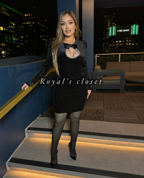 Kim velvet mini dress