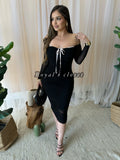 Vilma mesh midi dress