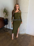 Lizbeth mesh midi dress