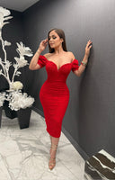 Vicky lace midi dress