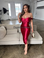 Madison silk midi dress
