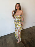 Nadia mesh maxi dress