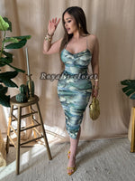 Johana mesh midi dress
