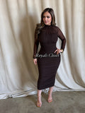 Ramona mesh midi dress