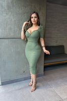 Vicky lace midi dress