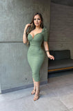 Vicky lace midi dress